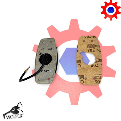 Side Clearance Light , WHITE Housing , Red Lens , LED-24V ; MS35423-2 w/LED