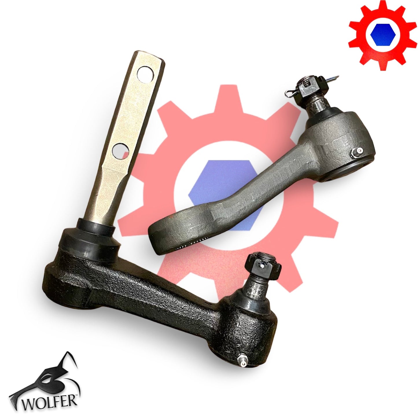 Pitman & Idler Steering Brackets; Early Model Hummer M998; 12340015 & 12340016