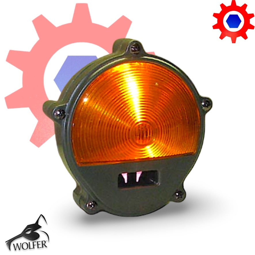 Parking Light , (383 Green Housing-Amber Lens) 24V 11614156 6220-00-880-1624