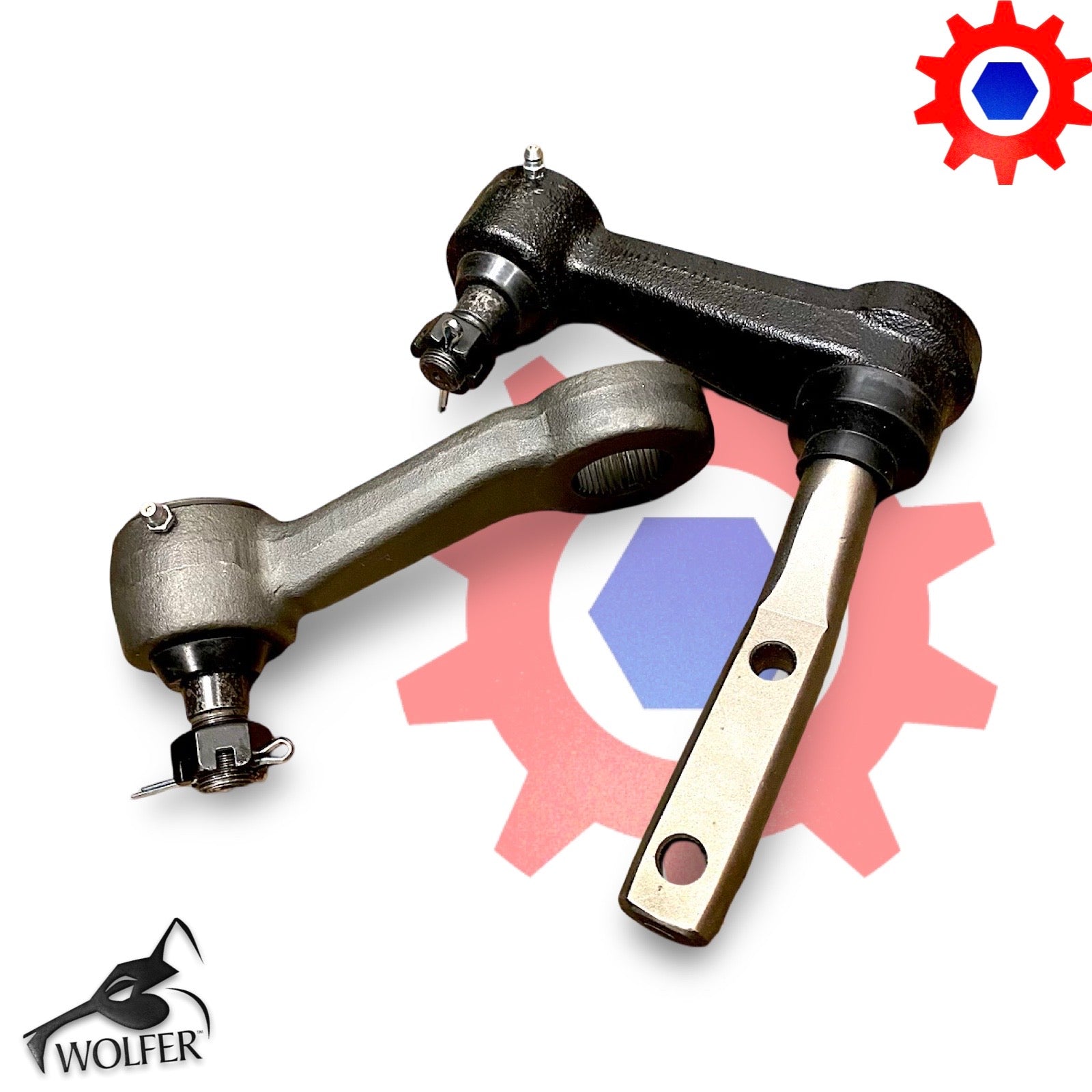 Pitman & Idler Steering Brackets; Early Model Hummer M998; 12340015 & 12340016