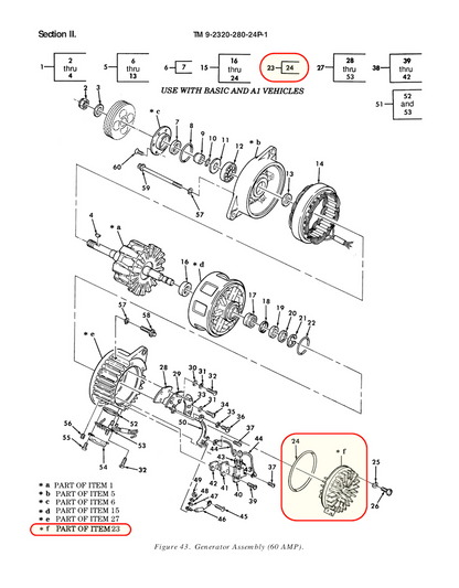 Regulator-Cover 60amp 24v ; M35 M809 M998 etc; 2920011808666  AMA2004AS  5730138