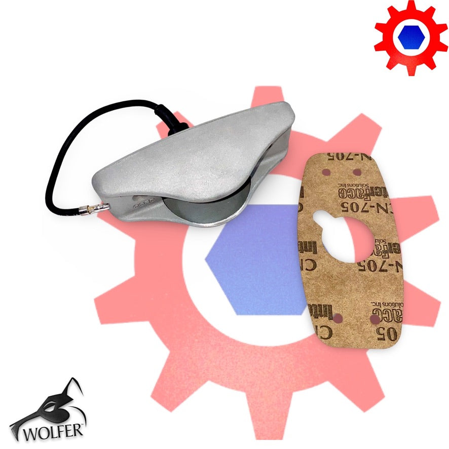 Side Clearance Light, 911 FLAT BLACK , RED Lens, LED-24V; MS35423-2 w/LED