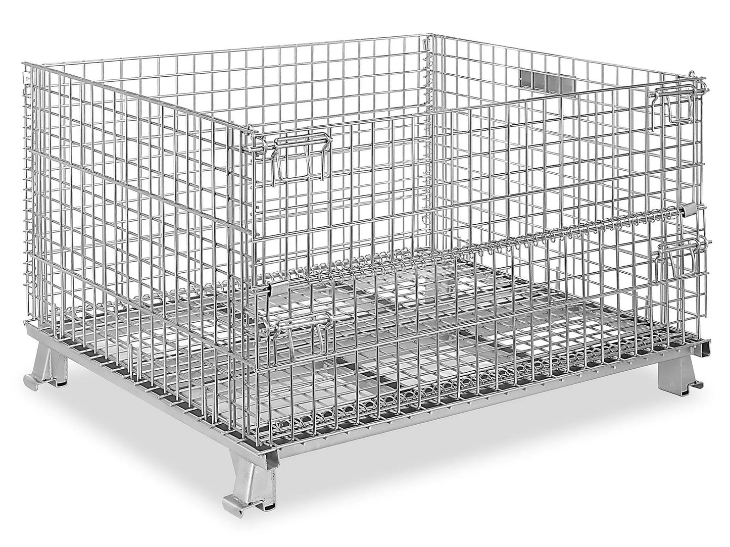 Collapsible Wire Container - 46 x 40 x 35" LOT of FIVE (5)