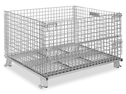 Collapsible Wire Container - 46 x 40 x 35" LOT of FIVE (5)