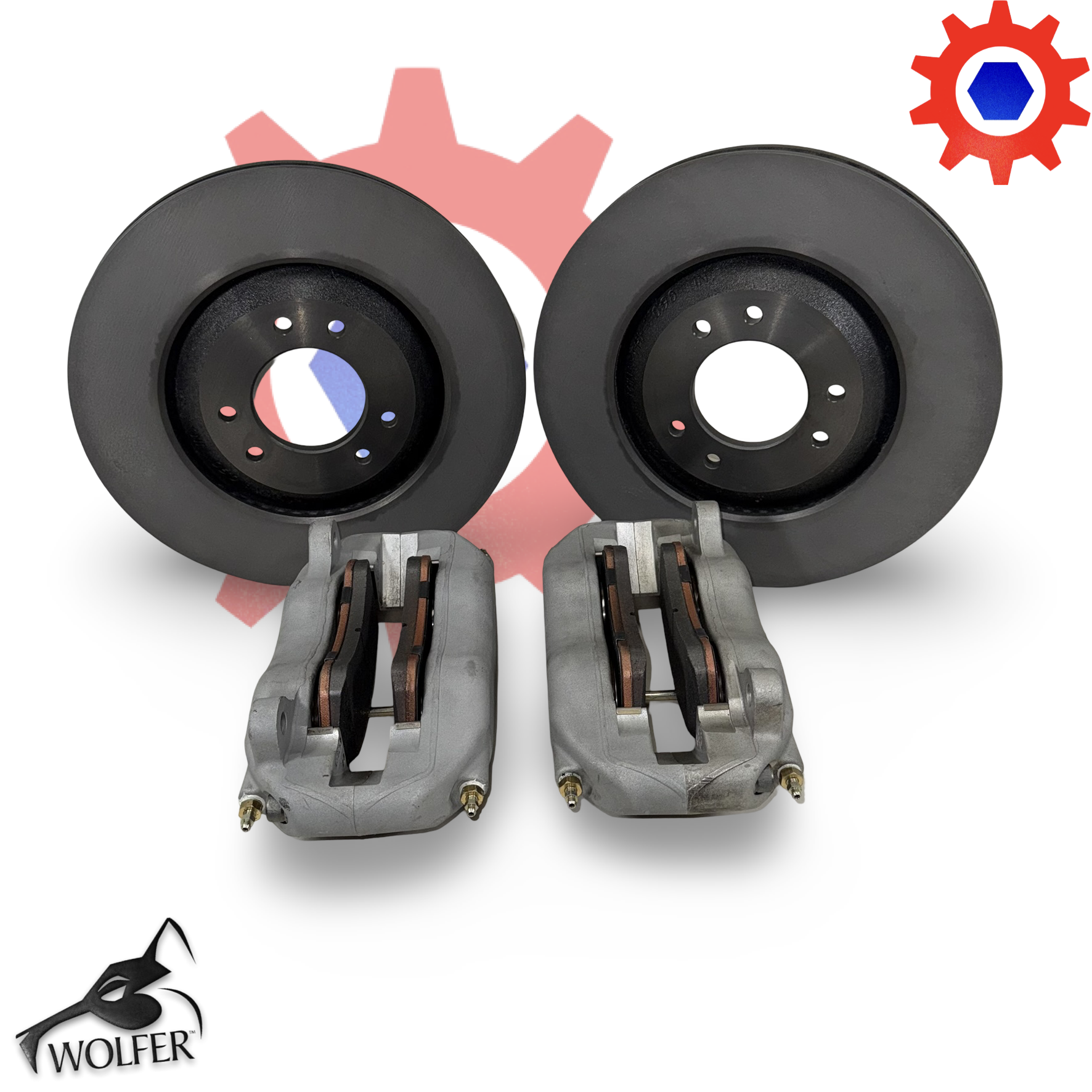 2 each - ECV Brake Calipers with Brake Pads & Rotors included ; 6034965 + 6034606