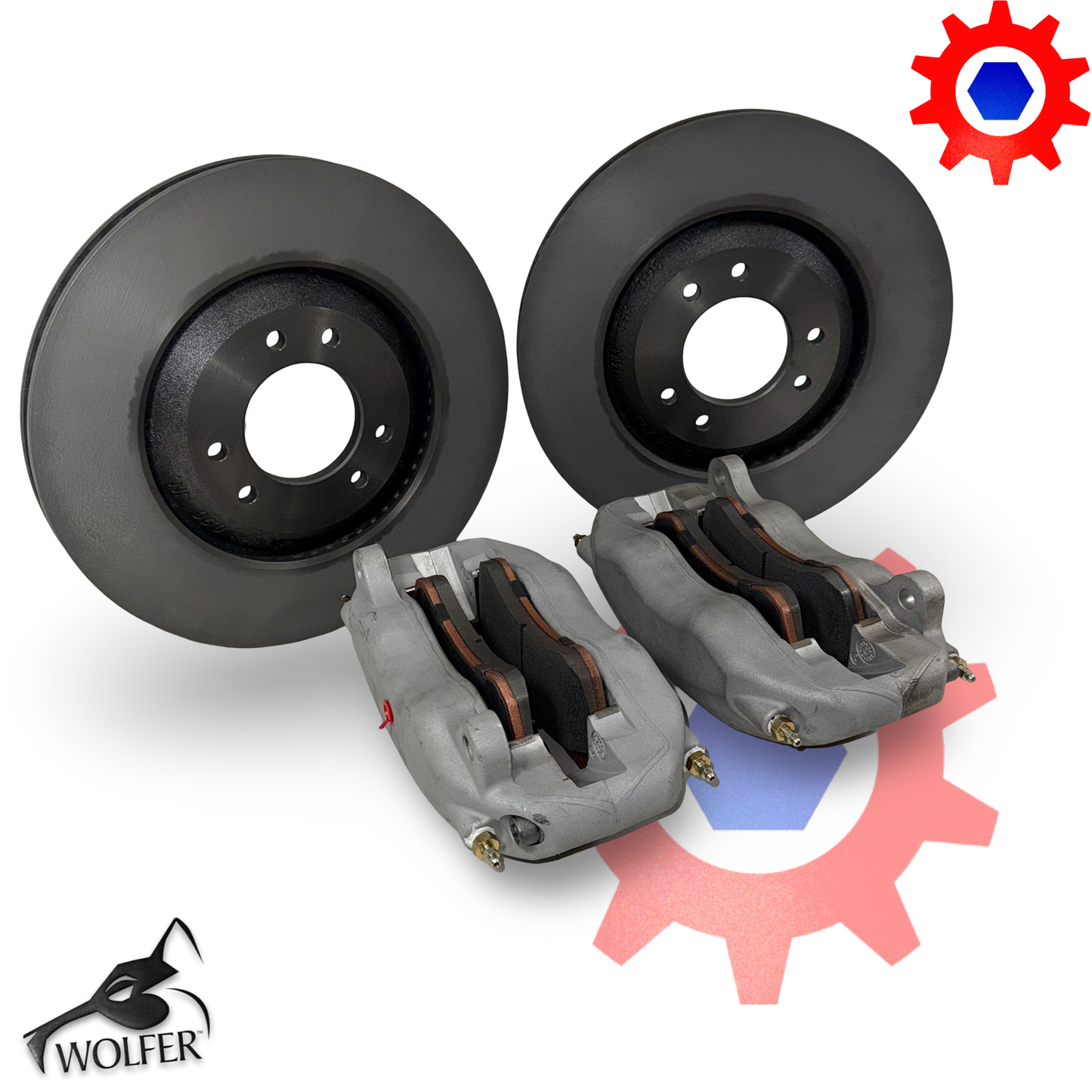 2 each - ECV Brake Calipers with Brake Pads & Rotors included ; 6034965 + 6034606