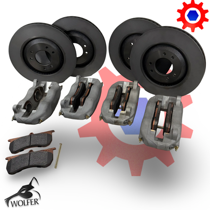 4 each - ECV Brake Calipers with Brake Pads & Rotors included ; 6034965 + 6034606