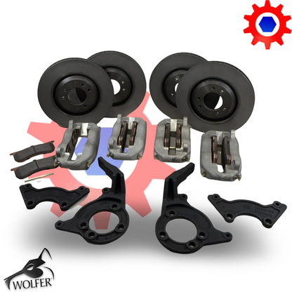 Full ECV Replacement Brake Set + Pads Rotors Pads & Brackets included; 6034606 +