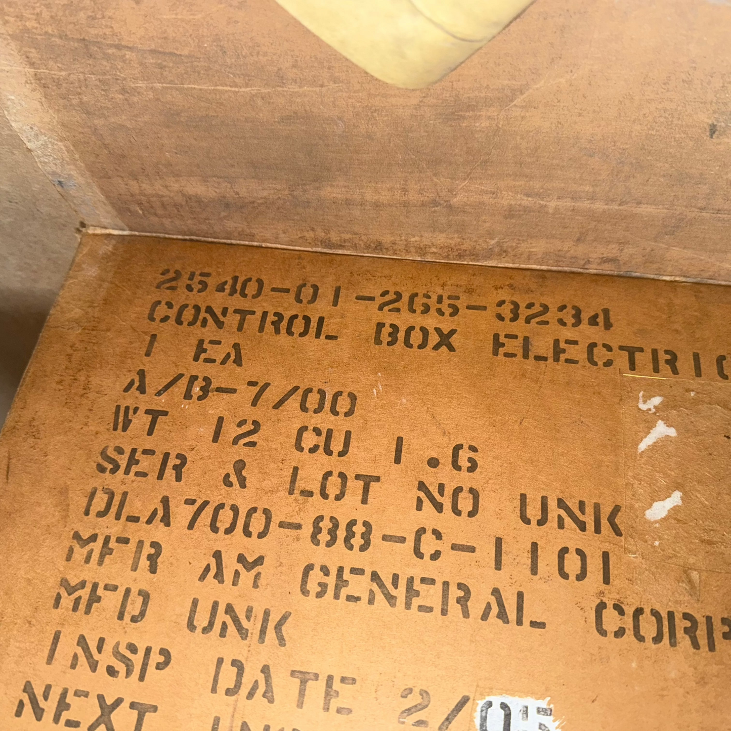 A/C Heater Control Box Humvee 2540-01-265-3234 410913 5934217 12341978