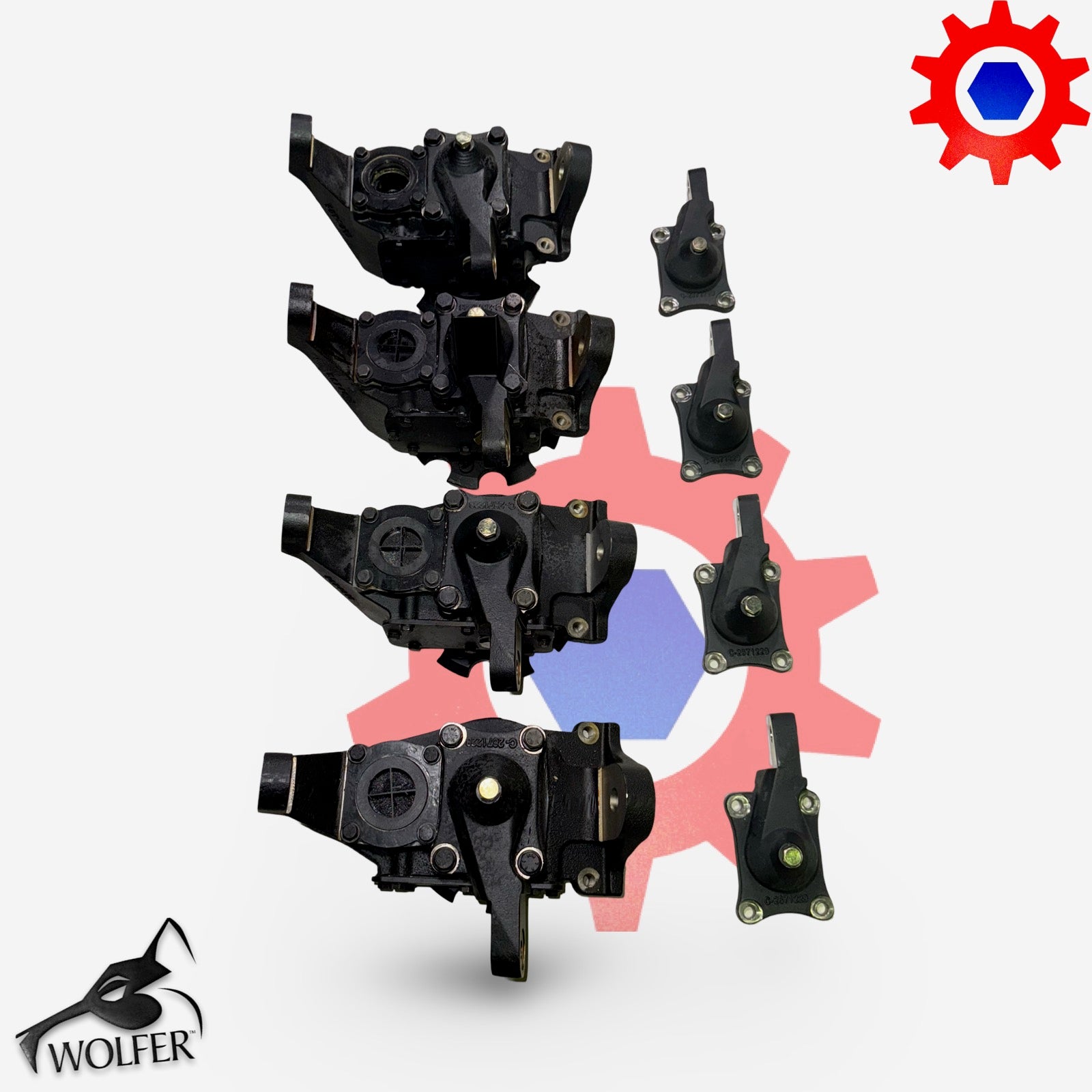 Hummer Rear Knuckle 4 each -CTIS Knuckle - Geared Hub 10K;Hummer; ALL CORNERS 253001413365 ...