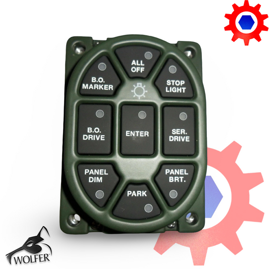 SWITCH , 24V MASTER LIGHT {Button Digital); Common ; 12484558 5930-01-491-9893
