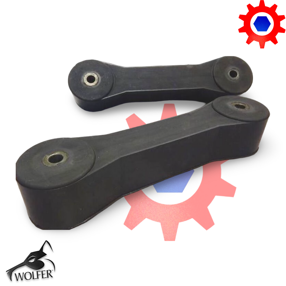 2 each Hood Latch Rubber Dog-Bone; Hummer H1 ; 12338889 2540-01