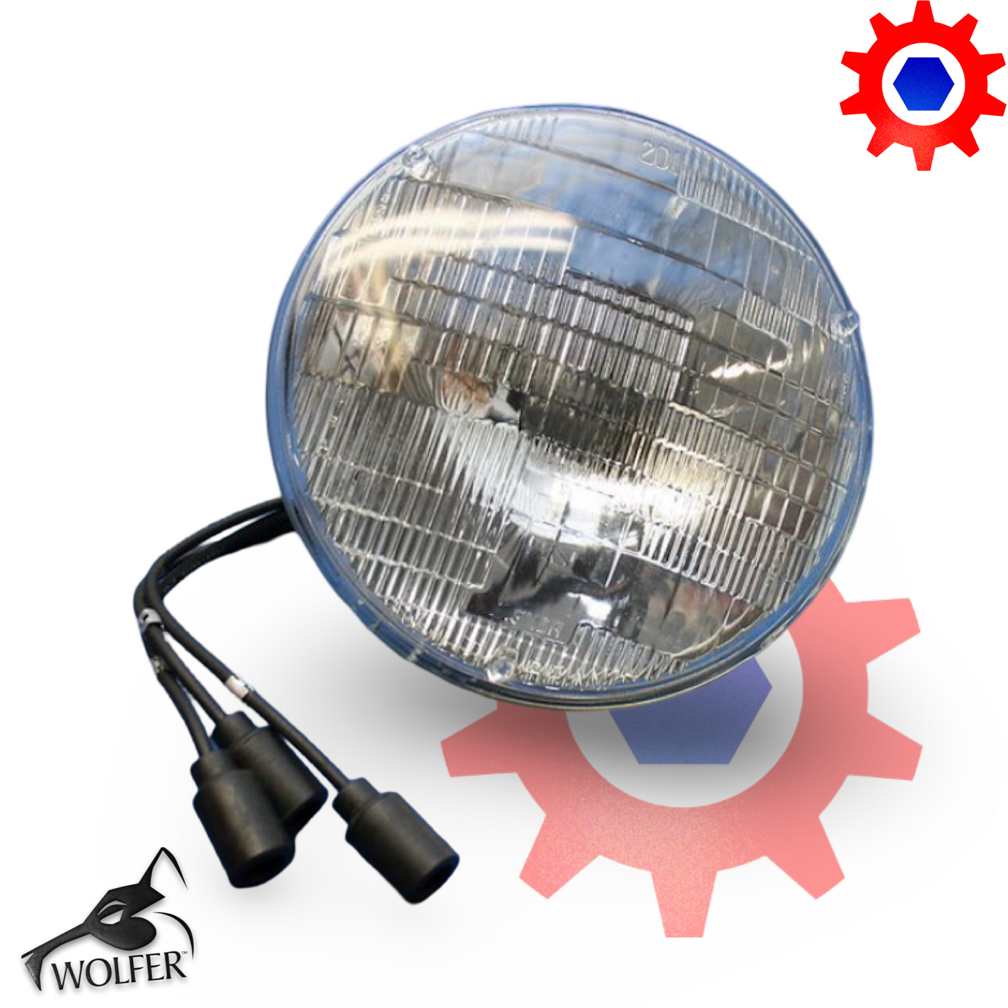 Headlight - 24 volt system; 8741491 MS18008-4863 6240-00-966-3831 ; HUMMER JEEP