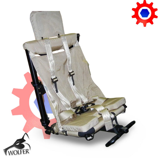 Troopseat, Rear Utility w/ footrest 2540-01-579-6132 MRAP MRP11063-002