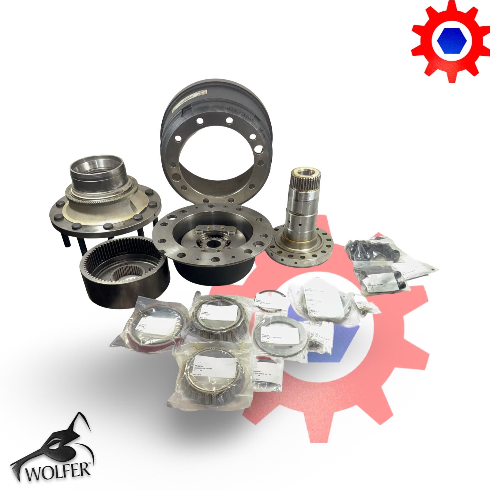 PARTS KIT, WHEEL ENDS/BRAKE DRUMS 2530-01-576-4601 95sk205