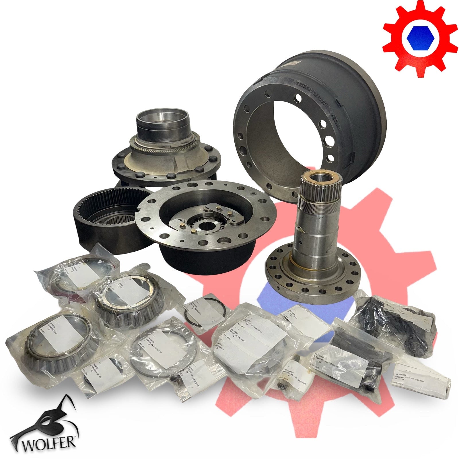 PARTS KIT, WHEEL ENDS/BRAKE DRUMS 2530-01-576-4601 95sk205