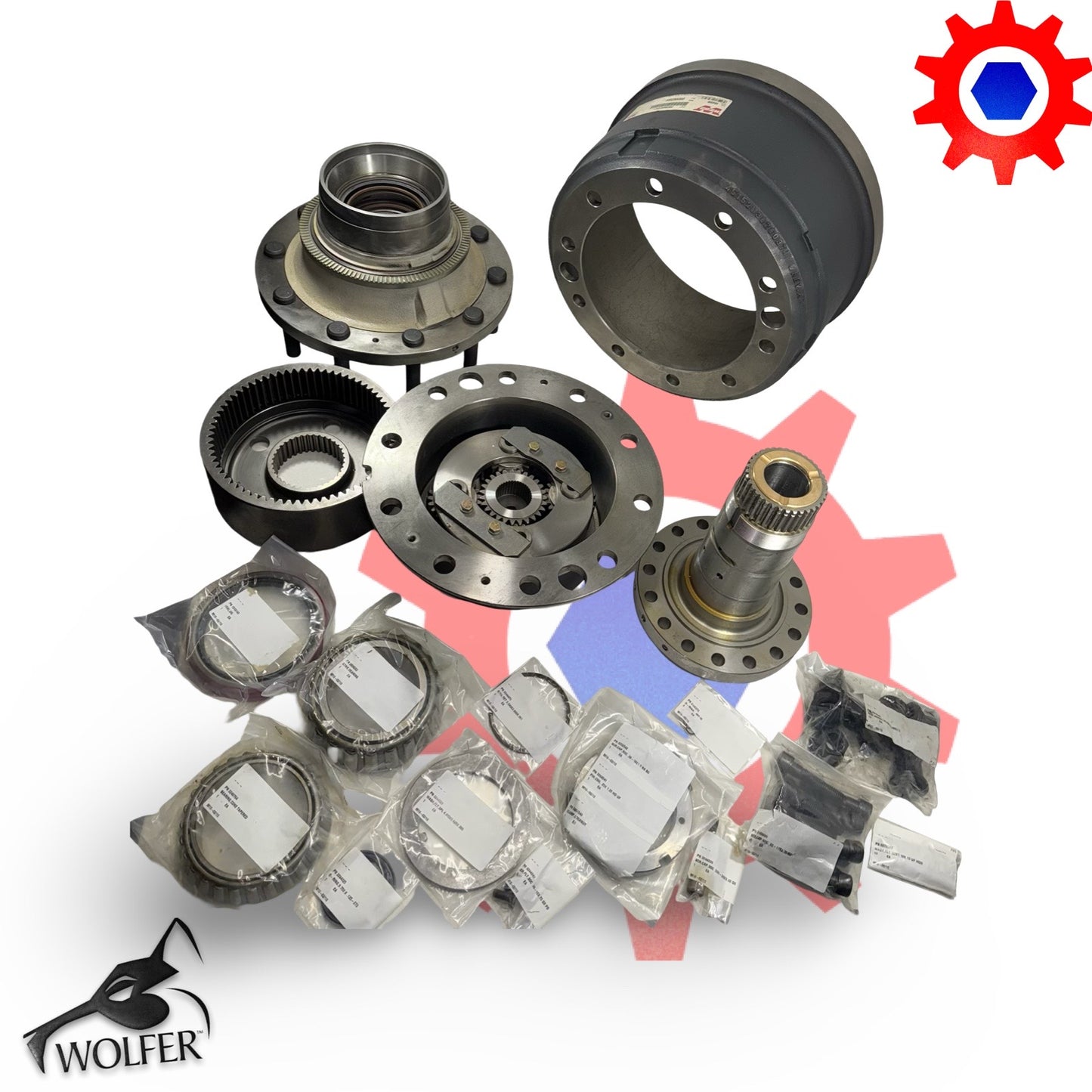 PARTS KIT, WHEEL ENDS/BRAKE DRUMS 2530-01-576-4601 95sk205