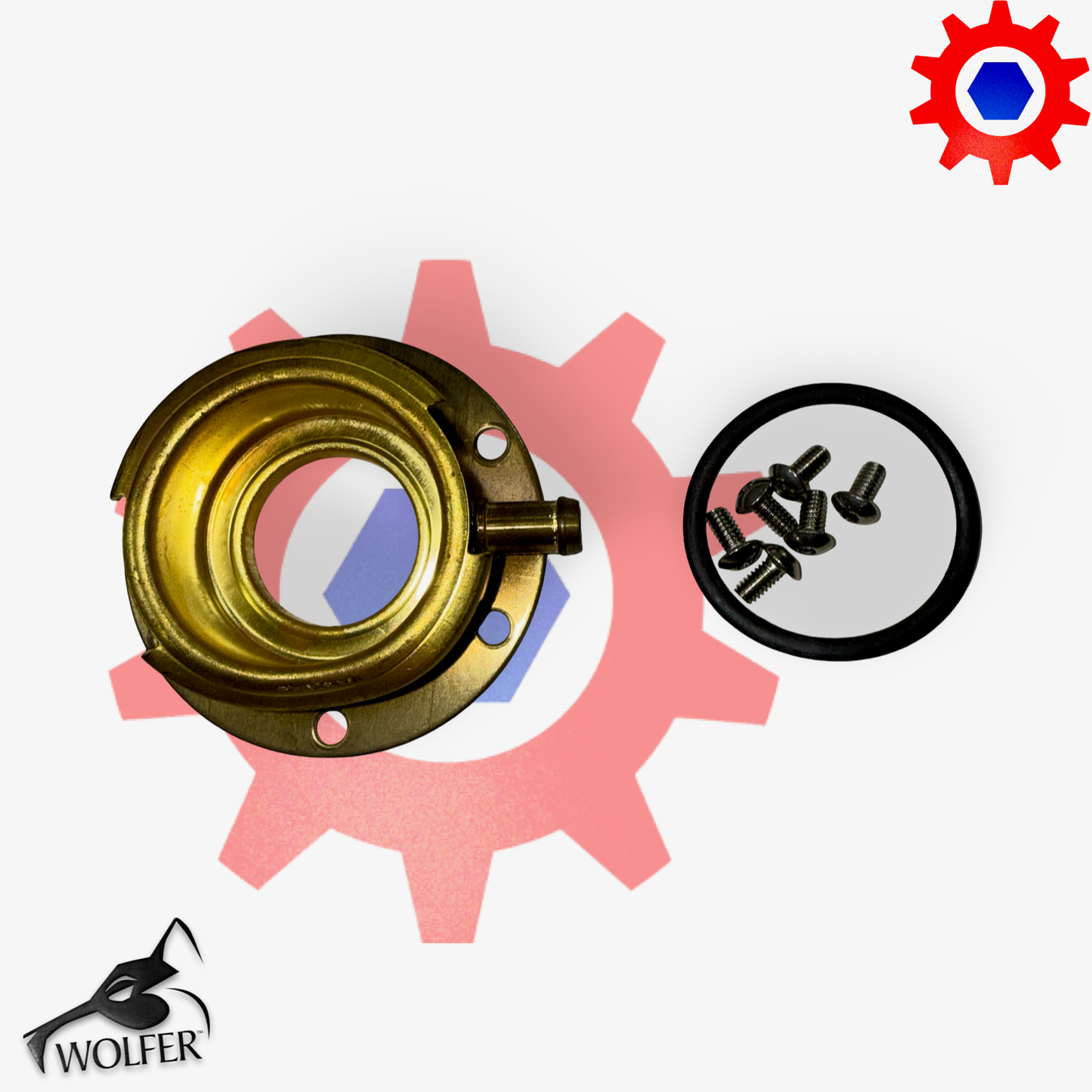 BRASS NECK FOR TANK , RADIATOR , OVERFLOW ; BN1-OR1-HW6USA Humvee ; 12340061 2930012565350 5596079