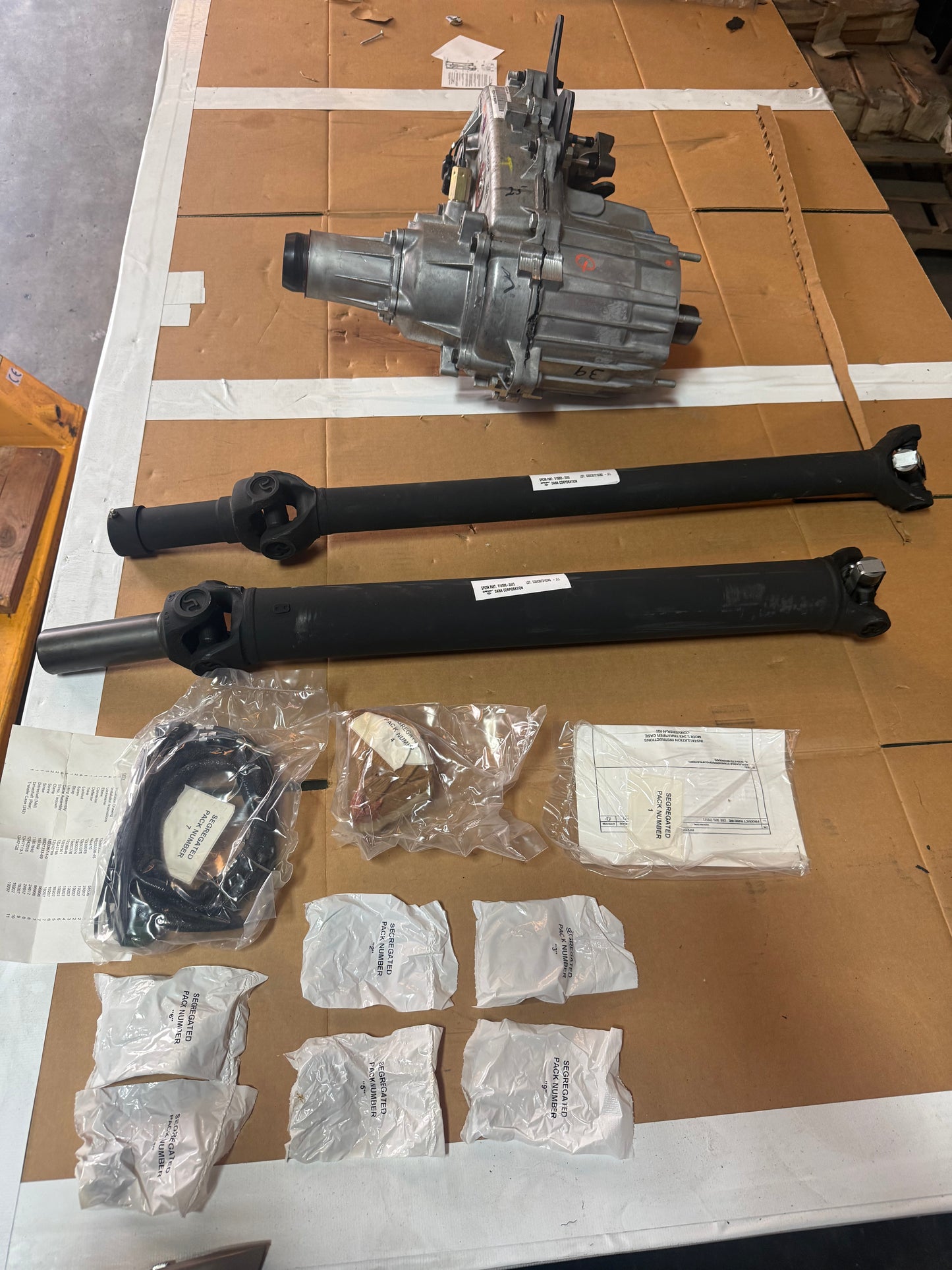 TRANSFER CASE 242 Update Kit ; 2520-01-434-0822 57k3498 Mil. Hummer EC12447125 6005789-A 21908 2520014092512