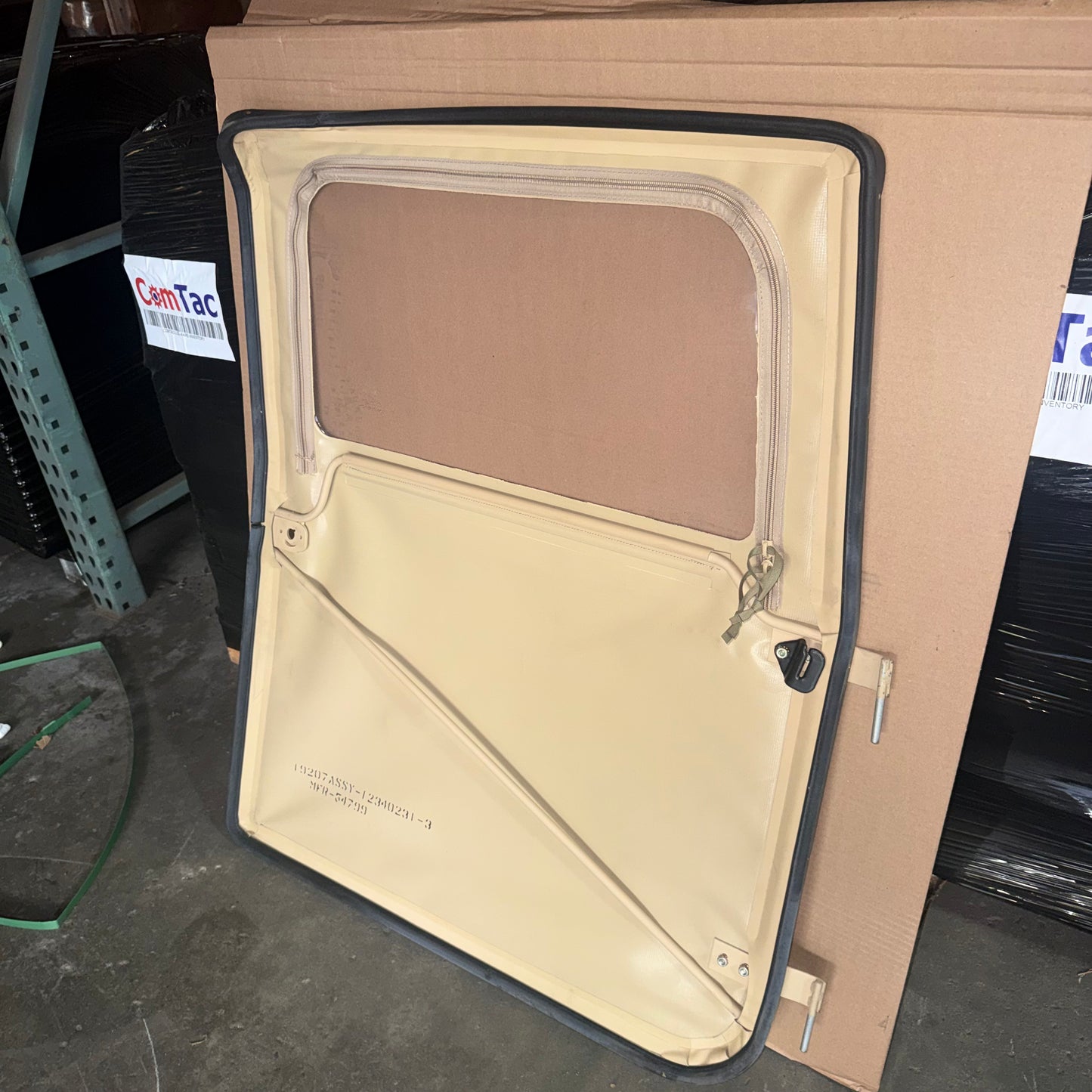 DOOR ASM, LH-FRONT {TAN}[CANVAS] Door Only* AS IS* (see description) 2510013306174 12340231-3 54218