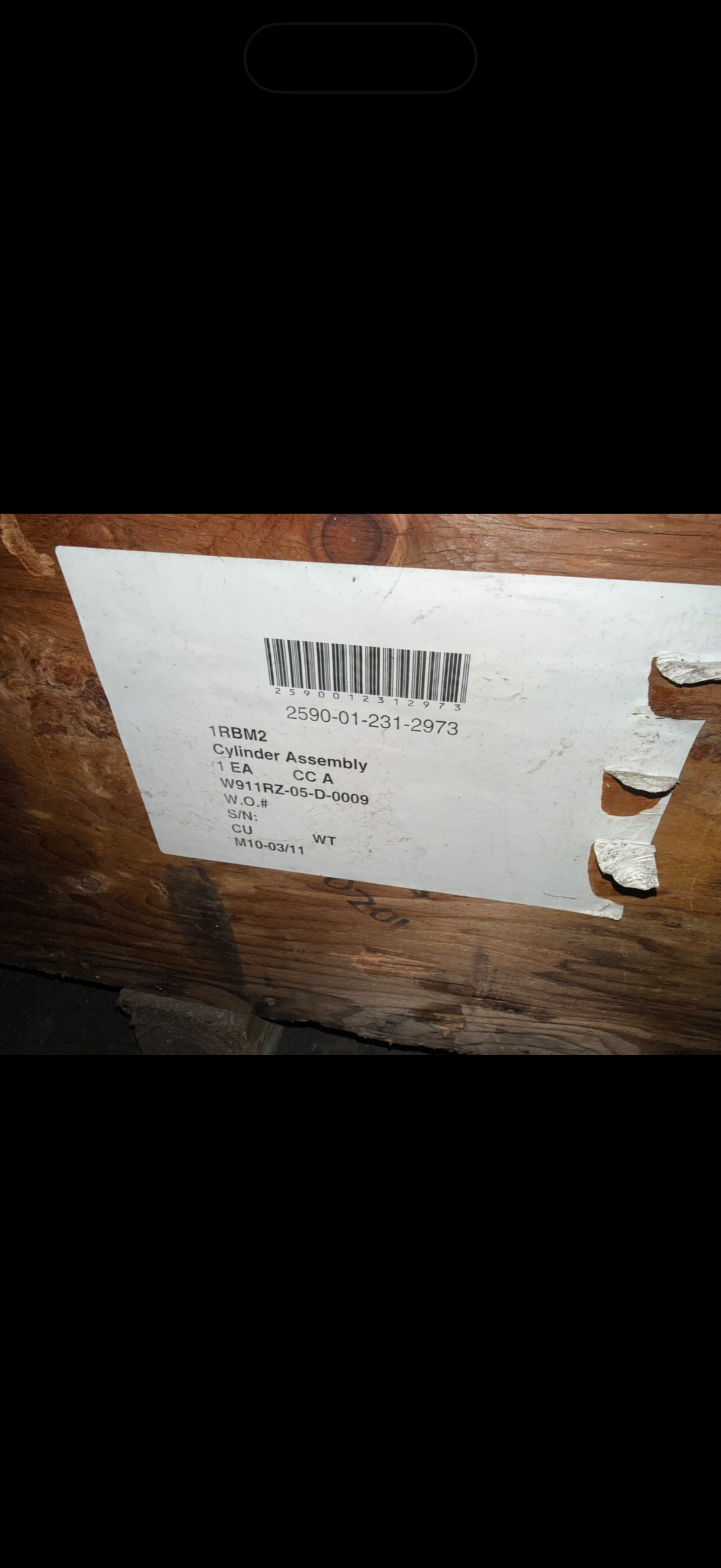 CYLINDER ASSEMBLY, ACTUATING, LINE 2590012312973 , 725094A