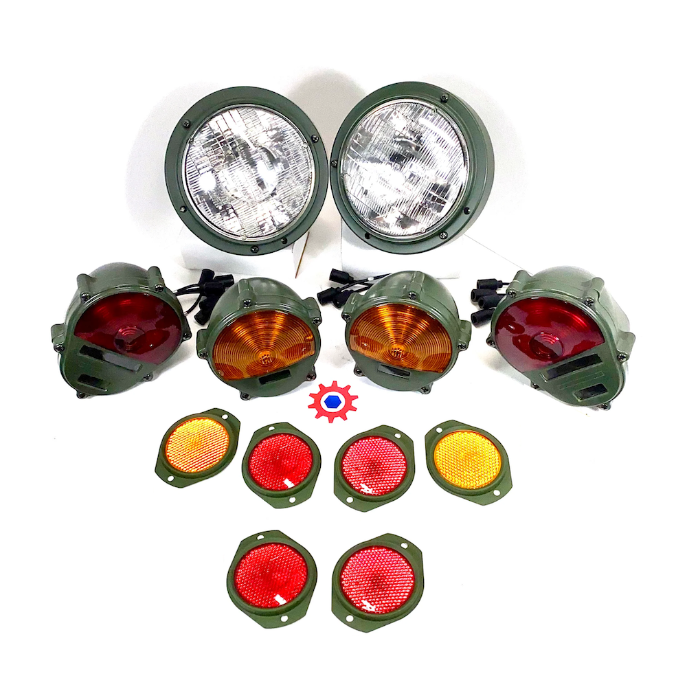 Set of Headlight Asm., Taillights , Parking Lights , & Reflectors - Mil. Hummer