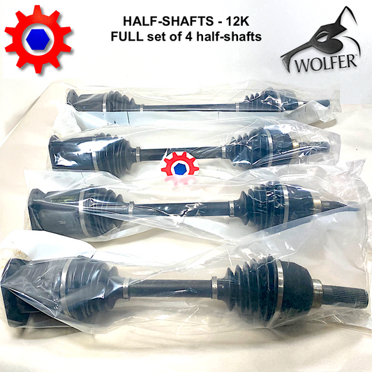 4 Half-Shafts - Full Set *Brand NEW* Hummer 12K w/Large Boss - Govt.Approved