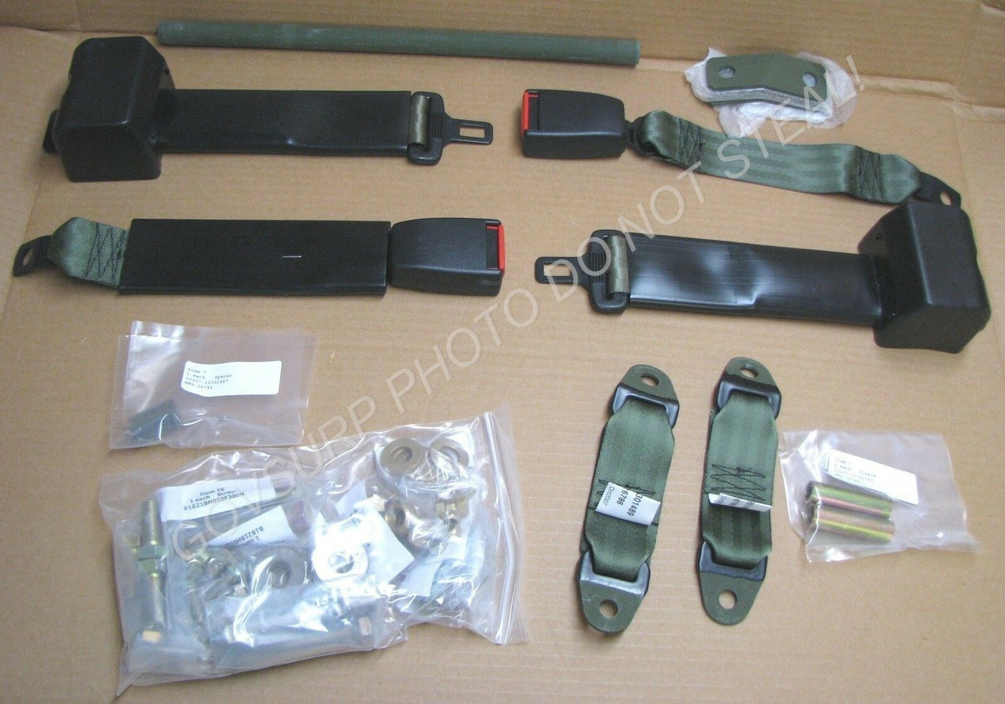 Seat Belt Kit 12301438 , 2540-01-245-2444 2.5 / 5 TON M35 M52 M818 M923 M939