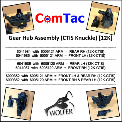 CTIS Knuckle - Geared Hub 12K;Humvee; 2530014133653 12446898-2 6009352 RCSK17068