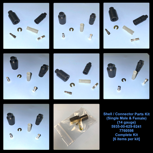 8-Kits - Shell/Connector Kit(Male & Female){14gauge} Military Vehicles; 7760598