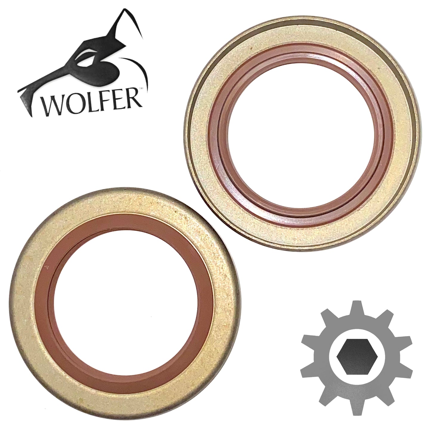 2 each - Differential Output Pinion Seals; Humvee Hummer; 5330011748145 6009472
