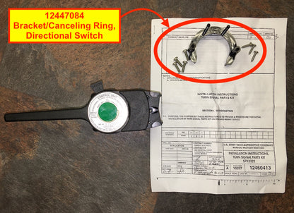 Directional Switch Bracket/Canceling Ring; Humvee M998 ; 6220014455058 12447084