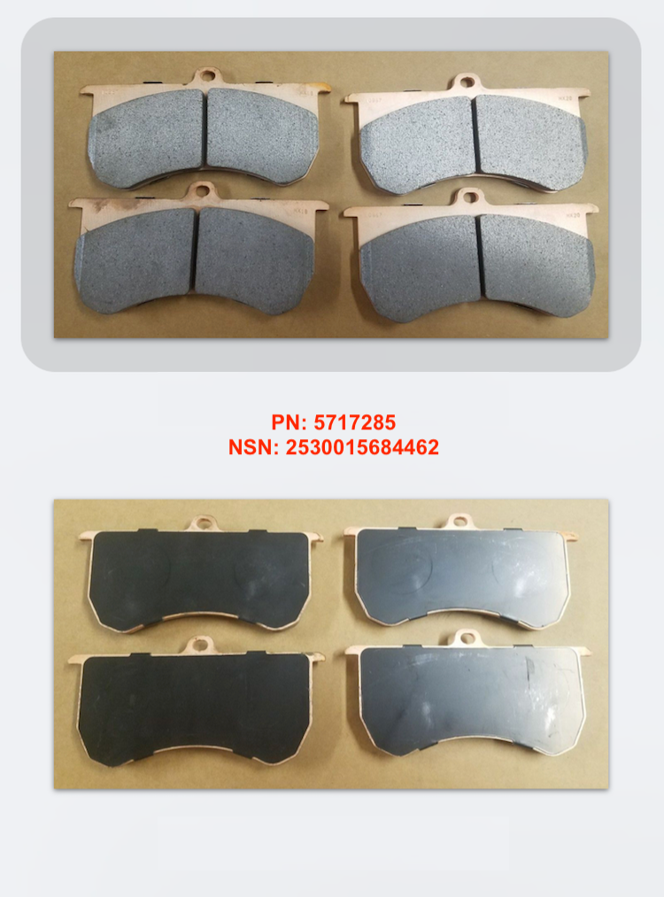 Brake Pad Kit with Hardware; ECV HUMMER ; Z-150-10479-PS  57K6207  5717285-SP