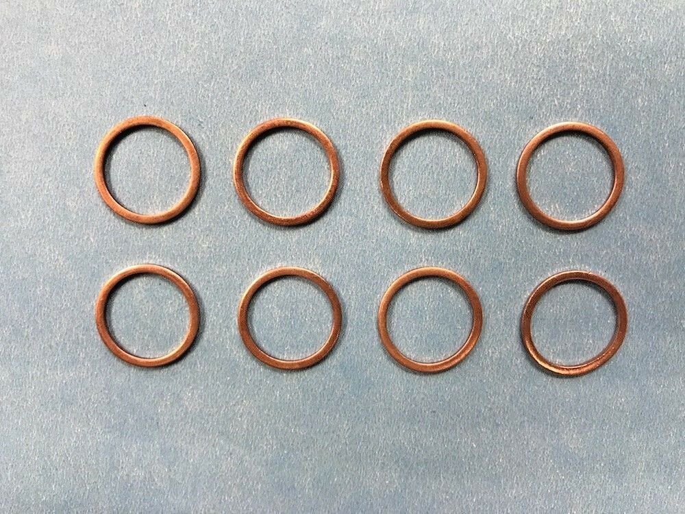 8 ea- Copper Gasket , Injector ; 6.2L/6.5L ; 14025557 5740058 91600 6251004 SK13