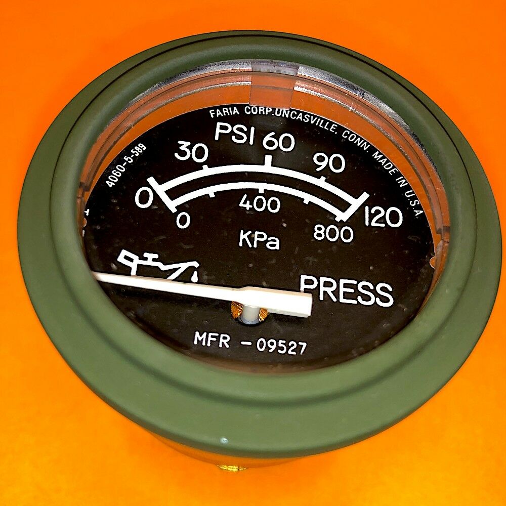 Oil Pressure Gauge / STD&Metric; Mil. Hummer; 6685014393563 5598356 4060-5-589