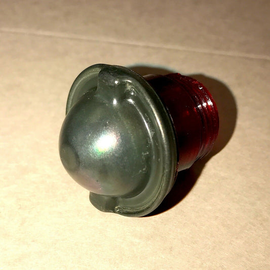 RED LENS w/Solid GREEN CAP for INDICATOR LIGHT ;  7358621  6210-00-337-7345