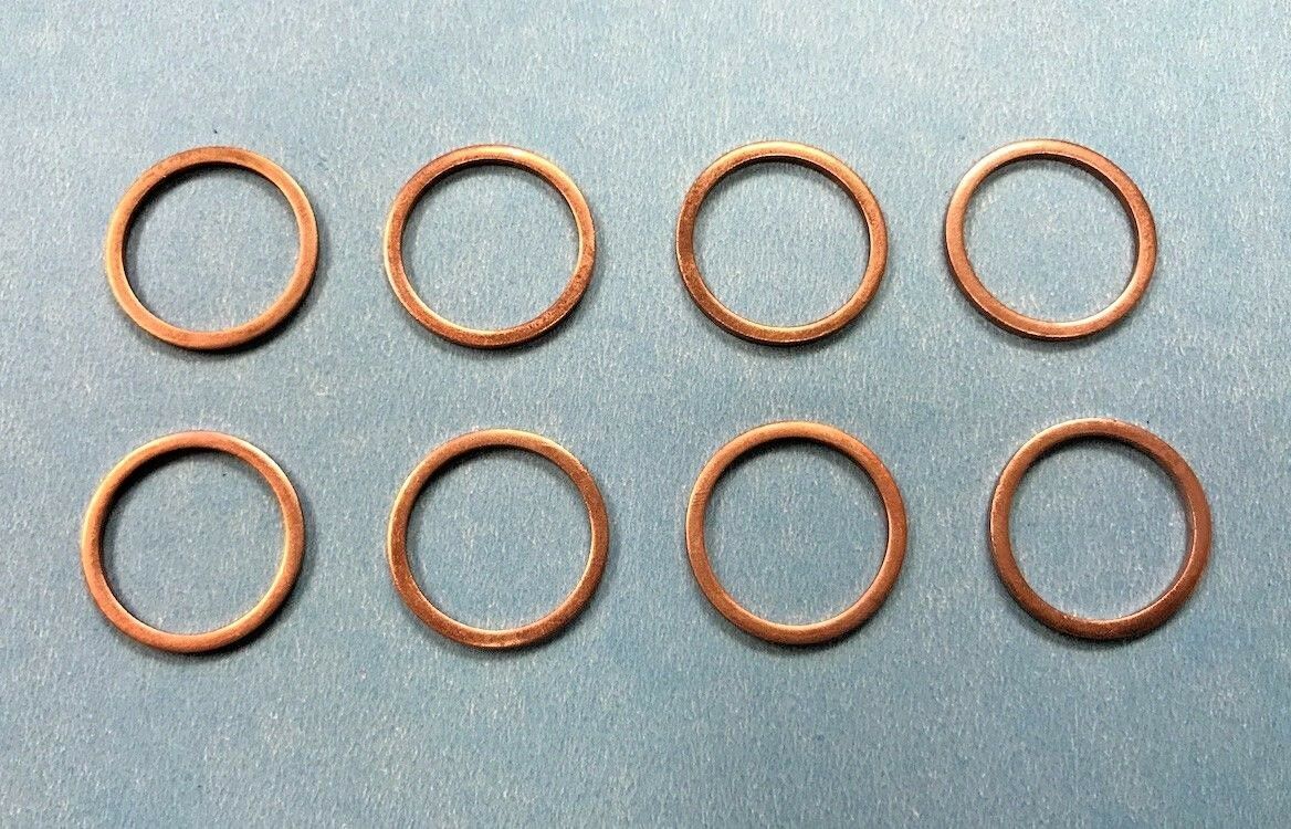 8 ea- Copper Gasket , Injector ; 6.2L/6.5L ; 14025557 5740058 91600 6251004 SK13