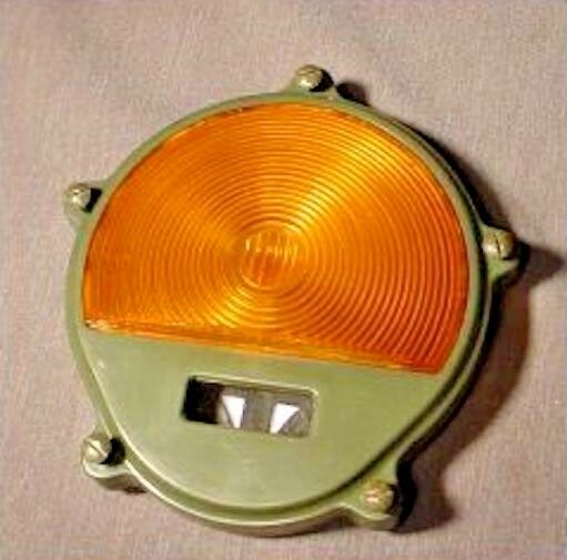 Parking Light 'LENS only' , 383 Green Housing - Amber Lens ;  12432440 (PLASTIC)