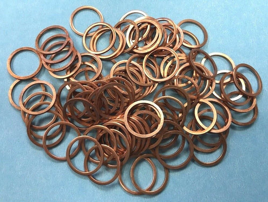 100 pk- Copper Gasket, Injector; 6.2L/6.5L ; 14025557 5740058 91600 6251004 SK13