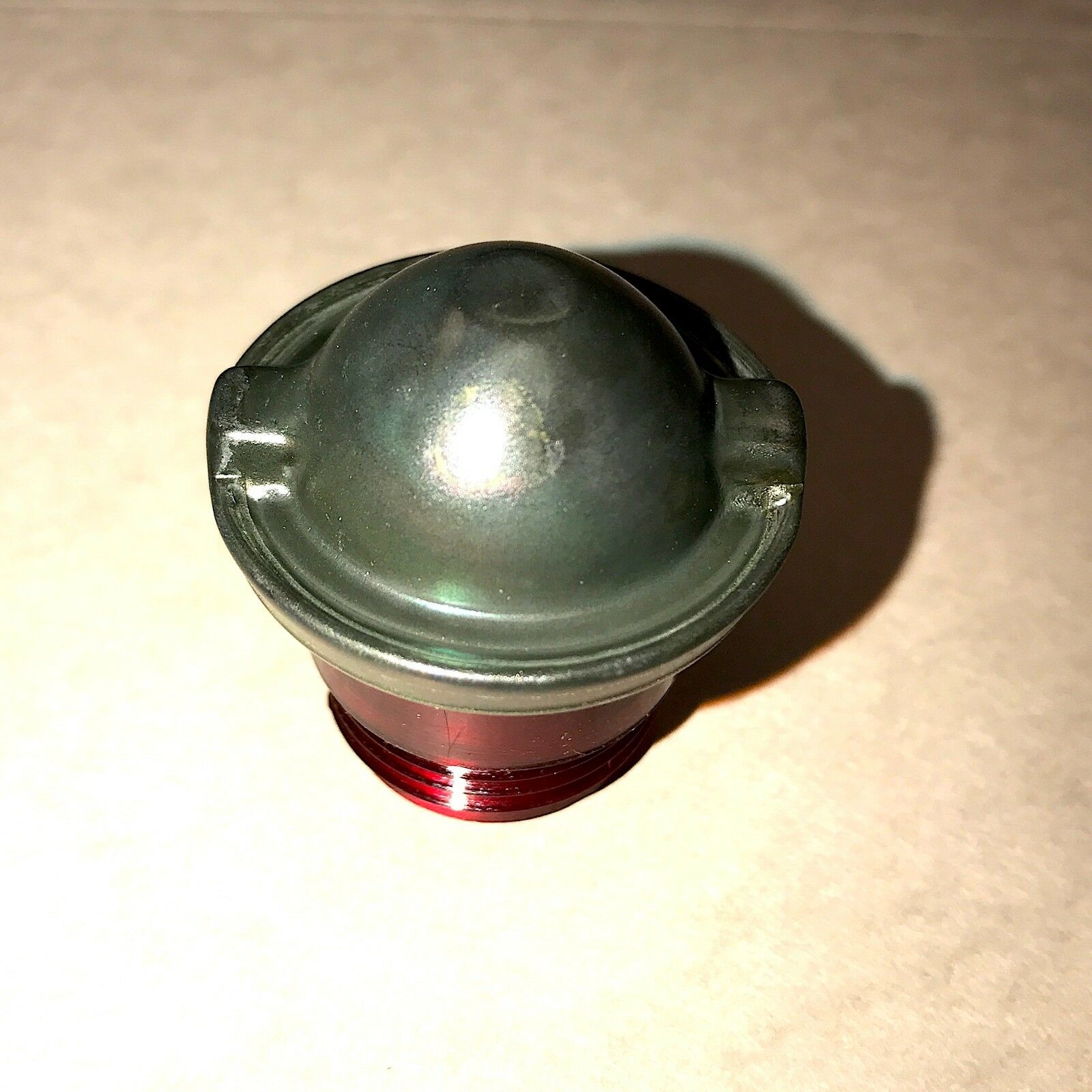 RED LENS w/Solid GREEN CAP for INDICATOR LIGHT ;  7358621  6210-00-337-7345