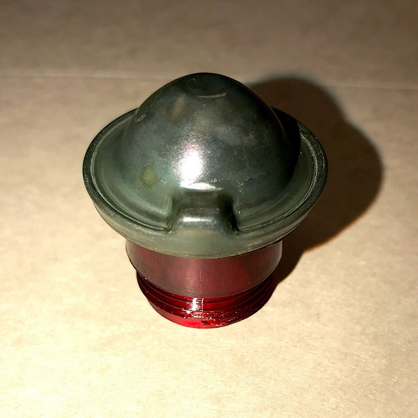 RED LENS w/Solid GREEN CAP for INDICATOR LIGHT ;  7358621  6210-00-337-7345
