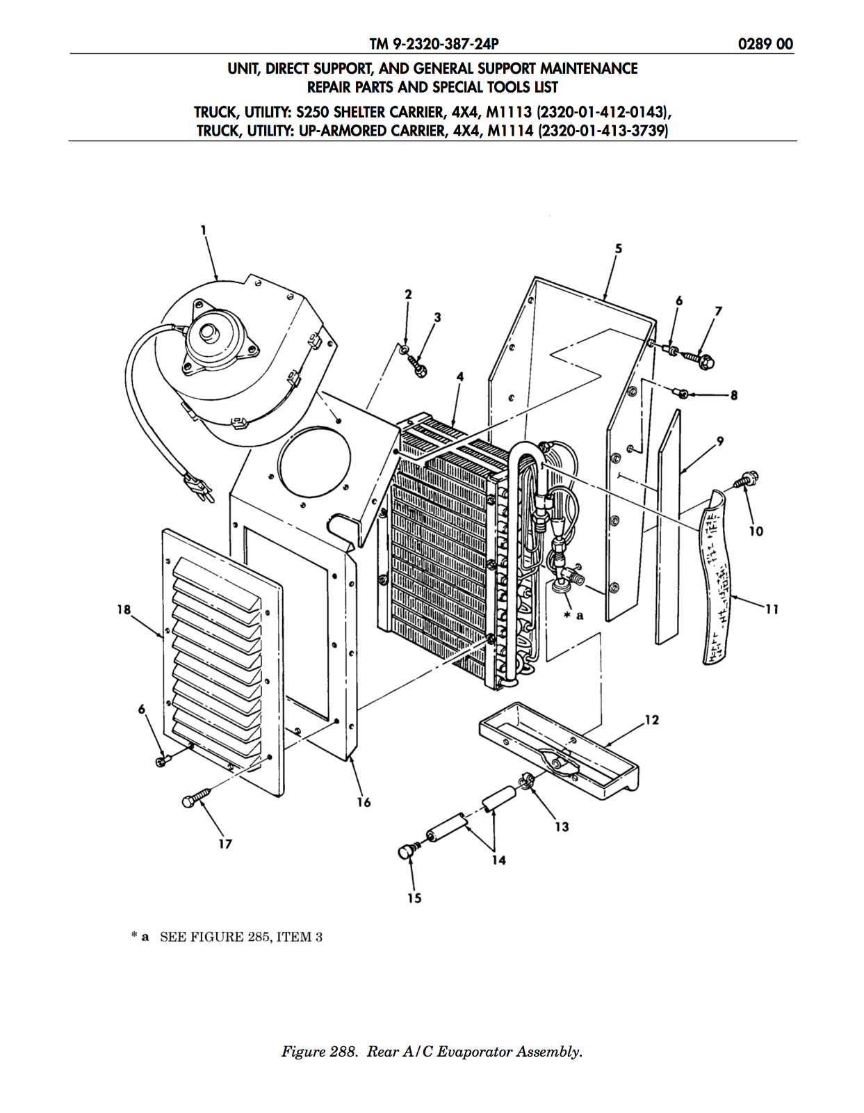 Heater / AC Refrigeration Rear Assembly ; Humvee M1114 ; 4130015479870  70-05426