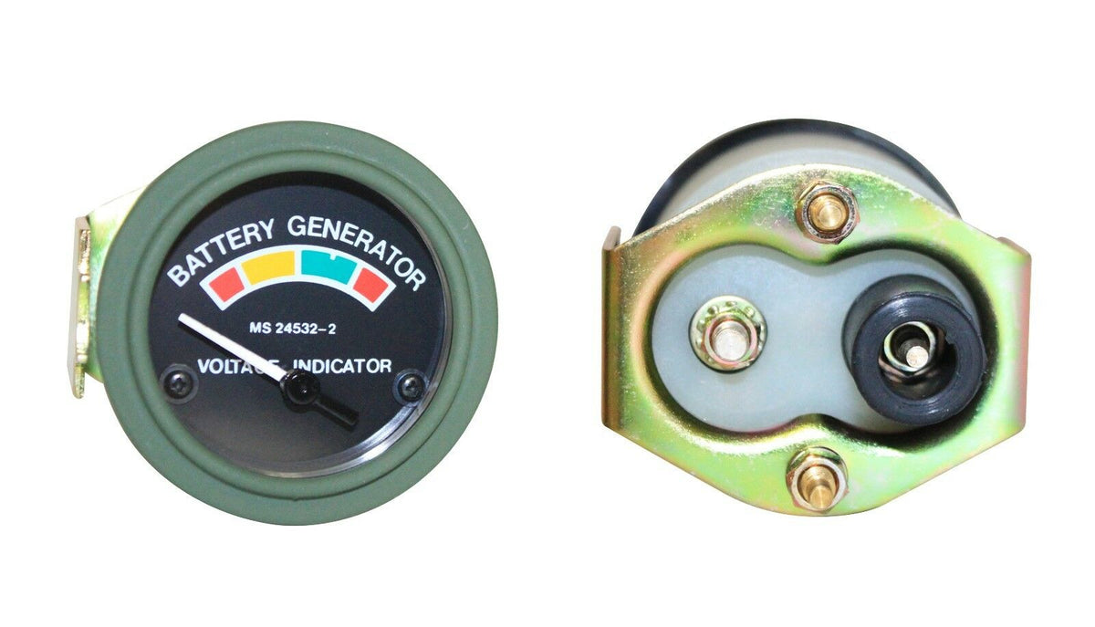 HUMVEE M998 M35 M939 Voltmeter Gauge – MS24532-2, NSN 6625-01-086-9580, New