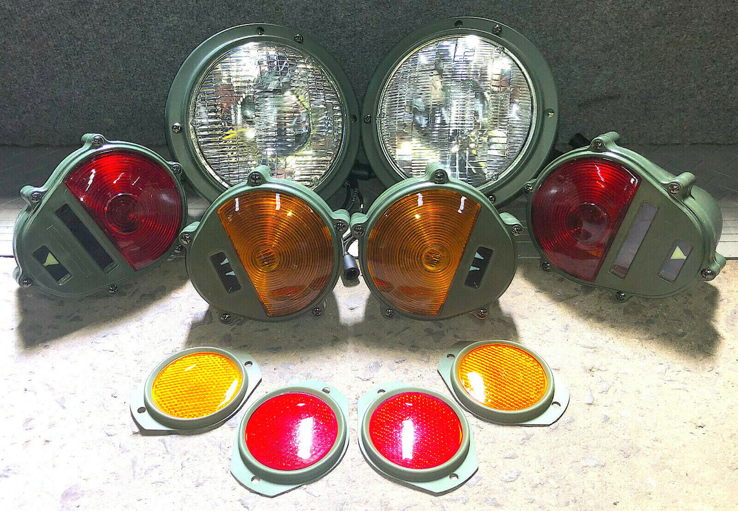 Set of Headlight Asm., Taillights, Parking Lights, & Reflectors  M939  M35  M998