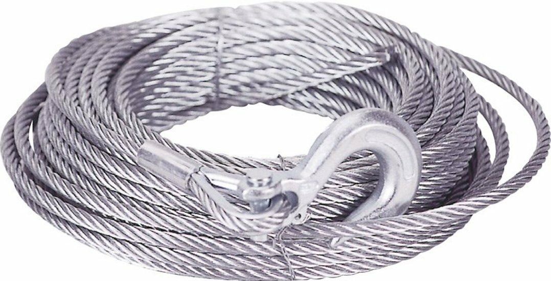 100' Winch Cable w/ Hook - .375" dia. ; M998  Hummer ;  4010-01-496-3987  34414
