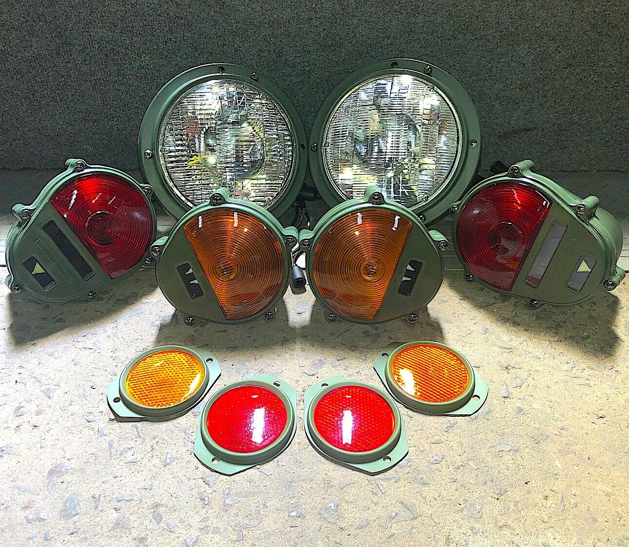 Set of Headlight Asm., Taillights, Parking Lights, & Reflectors  M939  M35  M998