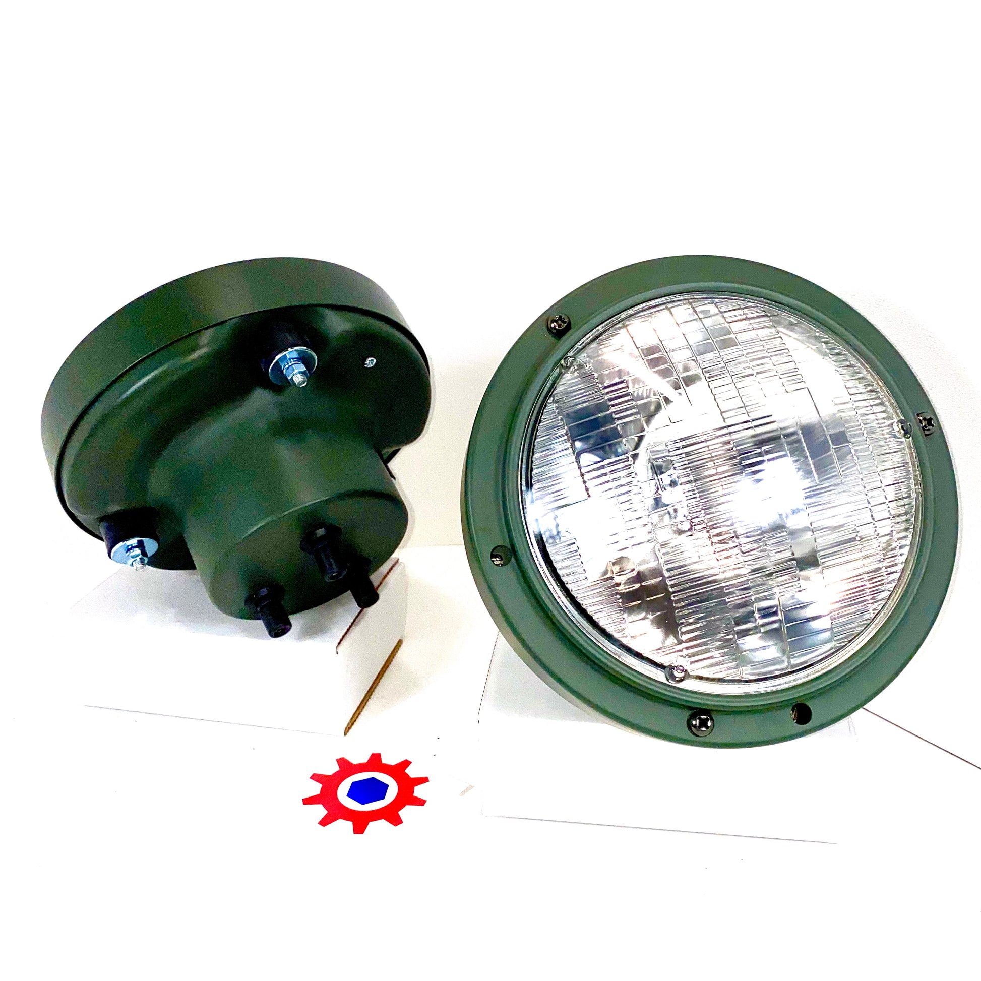 HEADLIGHT ASSEMBLY , 24V-GREEN ; M939 HUMMER ; 12338611 5591170 6220-01-193-1970