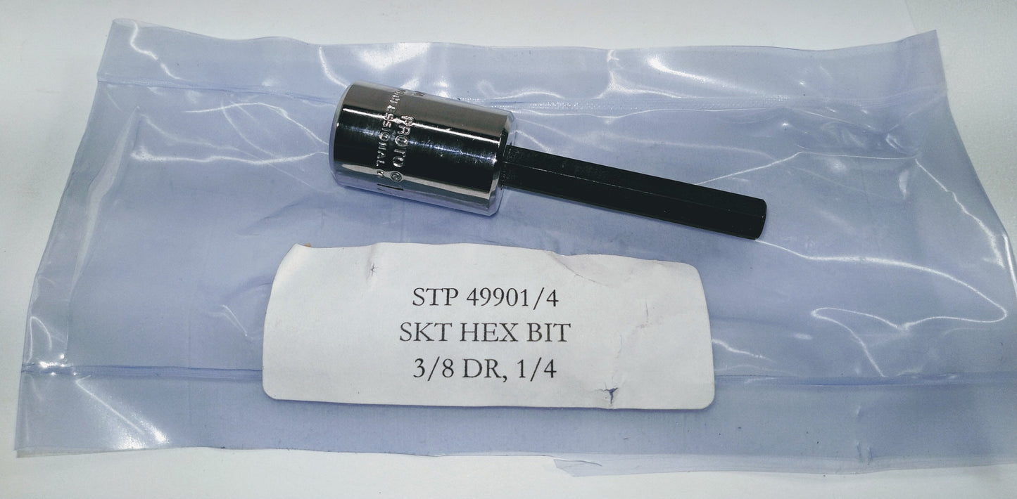 SKT HEX BIT 3/8 DR 1/4- 5120-00-596-8508, J-35172, STP 49901/4